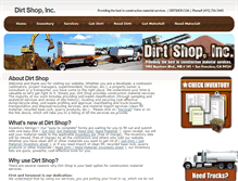 Tablet Screenshot of dirtshop.com